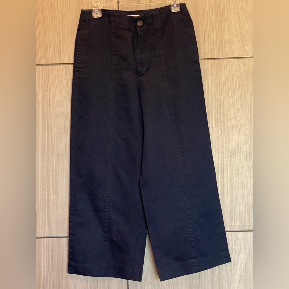 Loft by Ann Taylor Pants Wide Leg Navy Blue Size 4